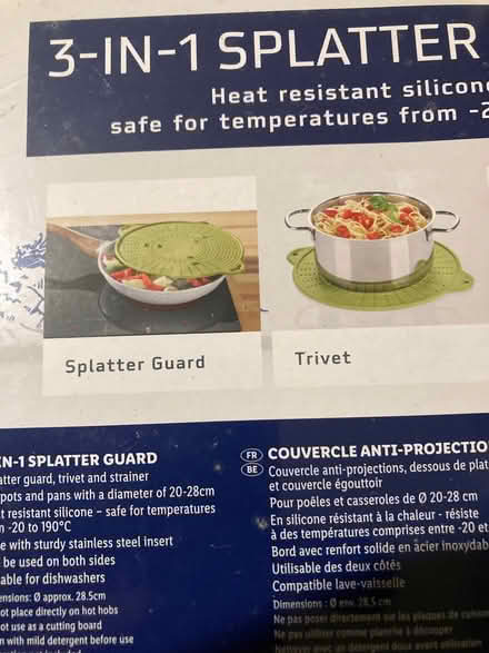 Photo of free Silicone splatter guard / trivet / strainer (Battersea SW11) #2