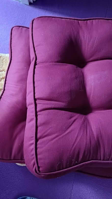 Photo of free 2 cushions and bath mats (Chineham RG24) #1