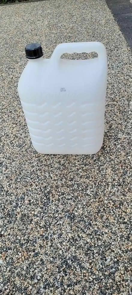 Photo of free two plastic water/liquid containers (Butleigh nr Glastonbury BA6) #1