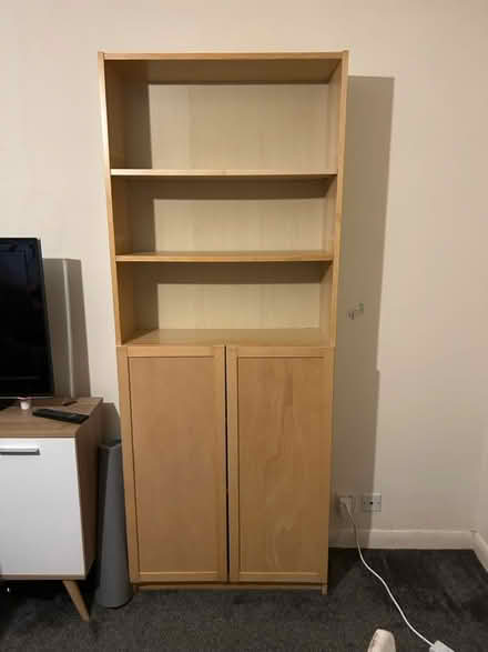 Photo of free Tall Bookcase/wooden shelf (Hatfield AL9) #1