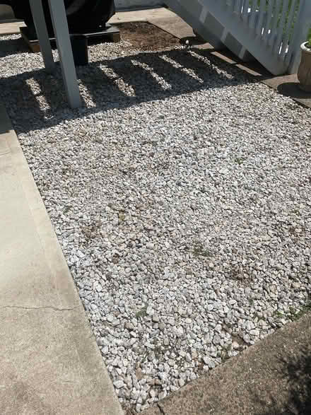 Photo of free White crushed stone landscape rocks (Fair Lawn NJ) #2