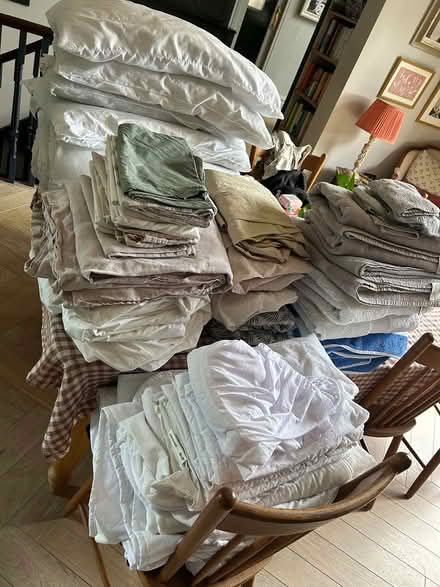 Photo of free Large amount linen, pillows, towels (Tooting Bec/Balham SW17) #1