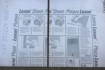 Photo of free Lexan (polycarbonate) sheets (New Marston OX3) #2