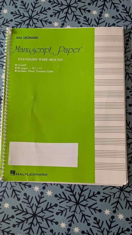Photo of free Music manuscript note book (Welwyn Garden City AL8) #1