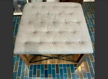 Photo of free Padded coffee table w/ shelf (Benicia) #3