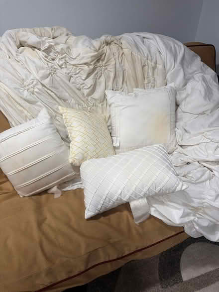 Photo of free Throw pillows & king-size comforter (Stuyvesant Heights) #1