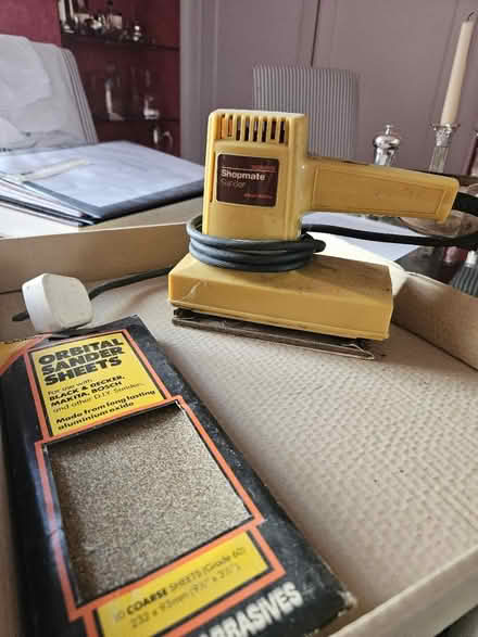 Photo of free Electric Sander with sanding sheets (World's End SW10) #1