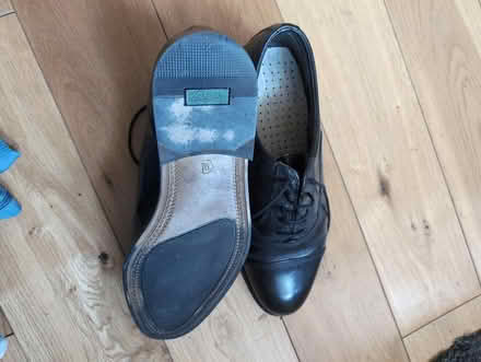 Photo of free Clark's black leather shoes (Shinfield, RG2) #2