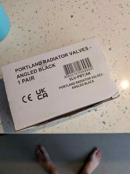 Photo of free Angled radiator valves (black) (Forest Hill SE23) #2