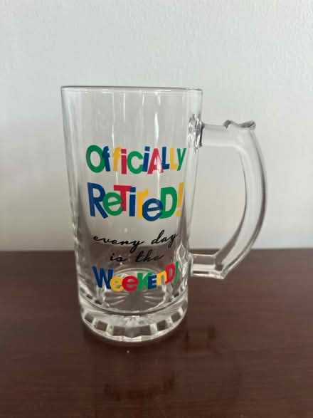 Photo of free Glass beer mug (Burlington) #1