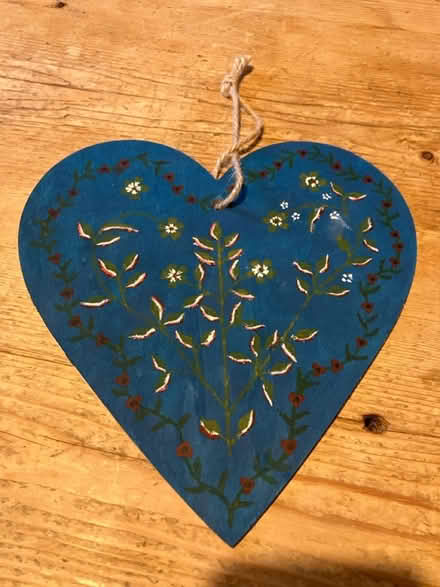 Photo of free Hand painted wooden heart (Littlemore, OX4) #1