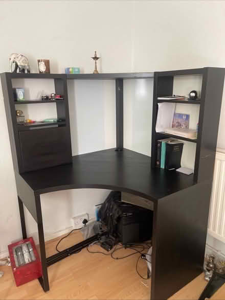 Photo of free Black ikea computer desk (Greenford UB1) #1