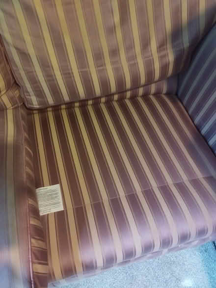 Photo of free Brown Striped Sofa (Northgate RH10) #3
