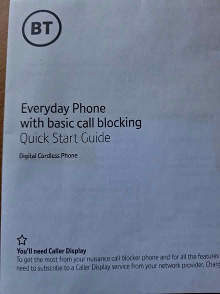 Photo of free BT cordless landline phone (London Fields, E8) #2