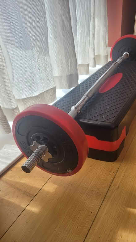 Photo of free Weight bars and step kit (Bow E3) #3