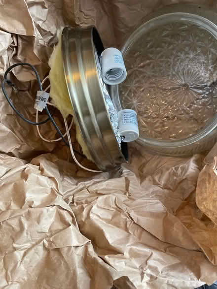 Photo of free Brushed Gold Ceiling Light Fixture (Park Ridge) #3