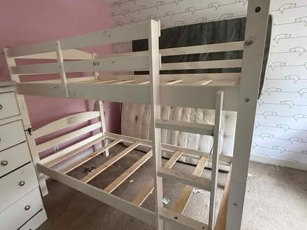 Photo of free White Wooden Bunk Bed & Dresser (Hudson, Wisconsin) #2