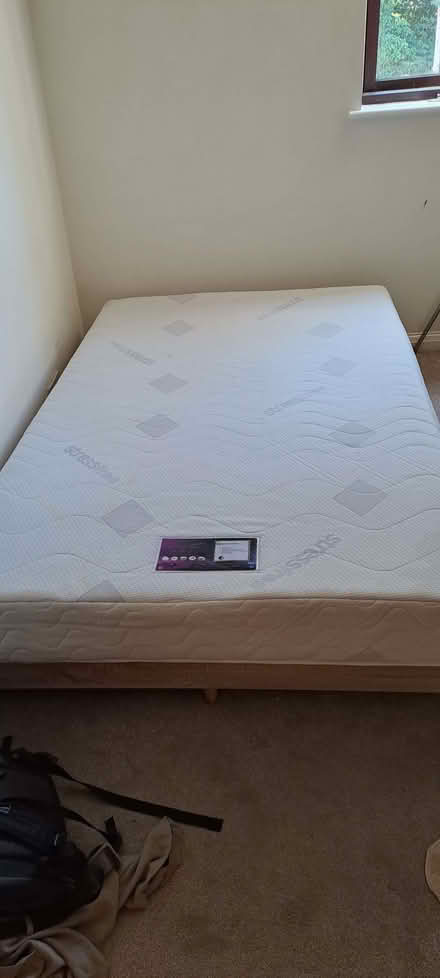 Photo of free (St Albans) Small double bed frame and latex mattress (St Albans AL1) #1