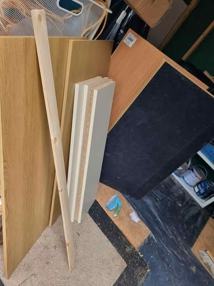 Photo of free bits of veneered wood, mdf (Southern Cross Rd Bray) #1