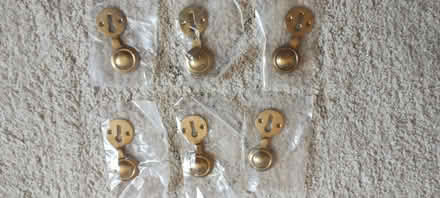 Photo of free Six brand new gold/brass escutcheons (key hole covers) (Central Watford WD17) #1