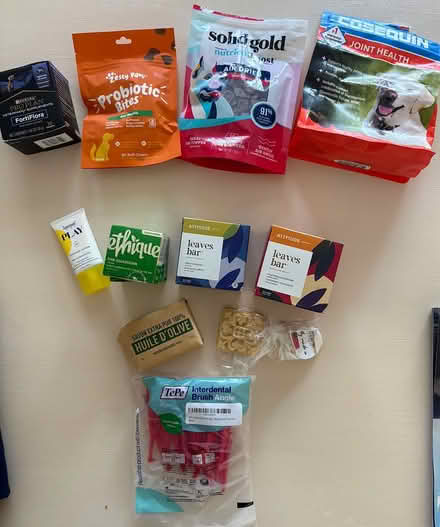 Photo of free dog stuff, human hygiene stuff (near leu gardens) #2