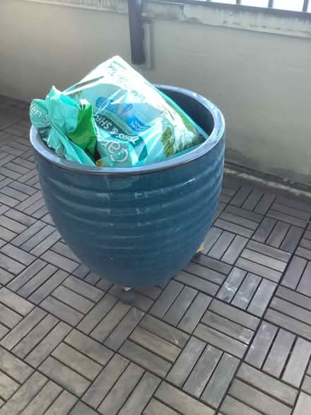 Photo of free Ottoman, planter, cushions (Central District) #1