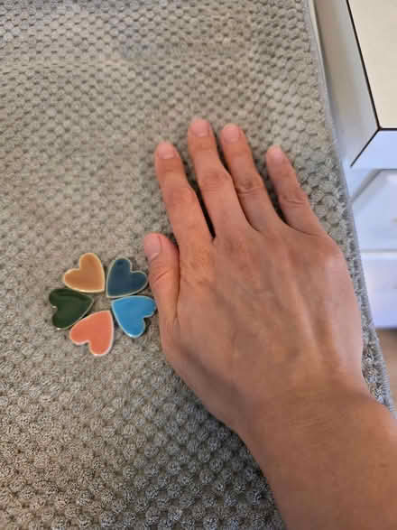 Photo of free Ceramic mini hearts (New Milford, NJ) #2