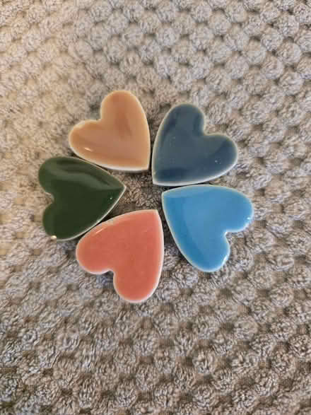 Photo of free Ceramic mini hearts (New Milford, NJ) #1