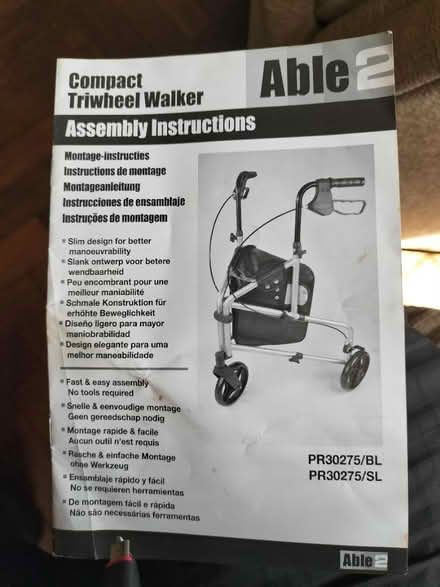 Photo of free Compact triwheeler walker (Stone Cross BN24) #2
