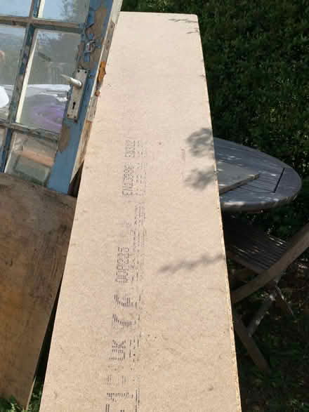 Photo of free sheet of chipboard one cut edge (Blagdon BS40) #1