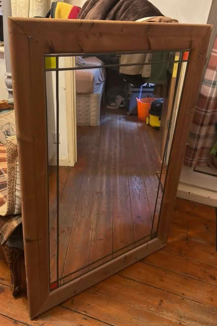 Photo of free Very large mirror in wooden frame (Bassingbourn, SG8) #2