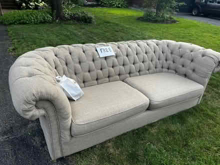 Photo of free Chesterfield sofa (Morgan’s Grant) #3