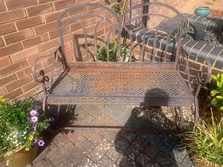 Photo of free Metal garden seat (Lu4 9uf) #3