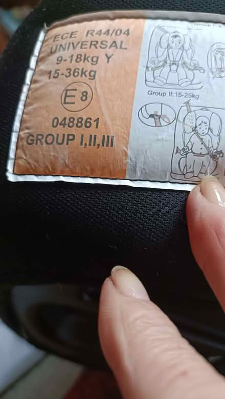 Photo of free Car seat (Oxenholme LA9) #2