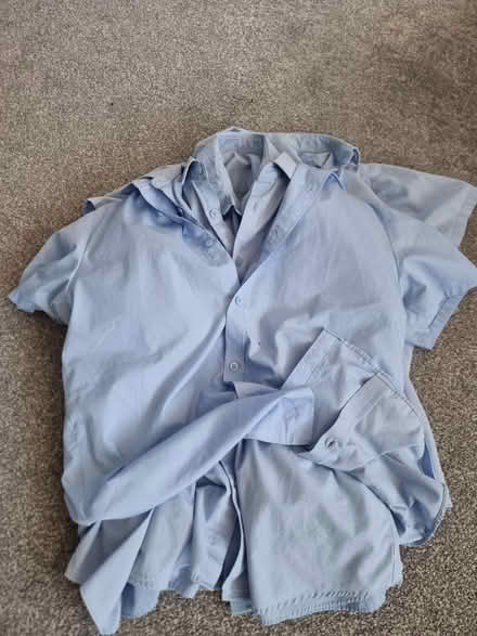 Photo of free Blue school shirts 12-13 & 13-14 (Sale M33) #1