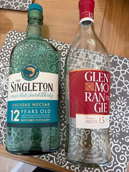 Photo of free Whisky bottles x 2 (empty) (SG4 hitchin) #1