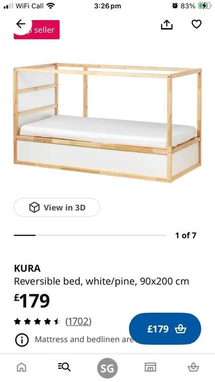 Photo of free IKEA KURA child bed (Stirchley B30) #1
