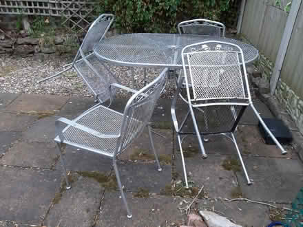 Photo of free Metal patio set and Hammerite (Whitemoor NG8) #2