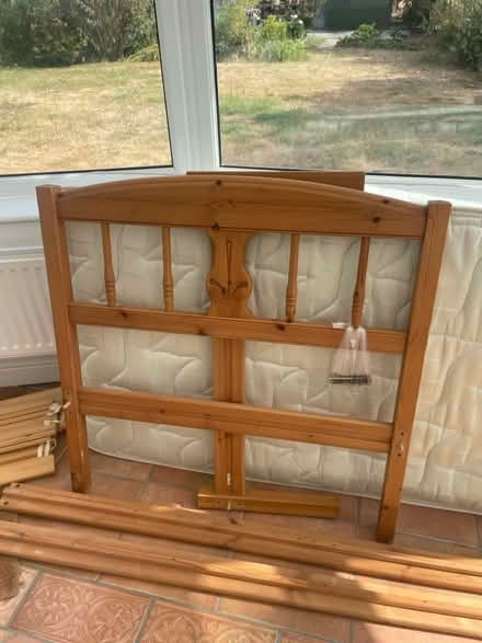 Photo of free Pine single bed (WR13 Berrow) #1