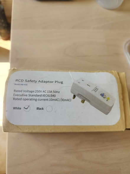 Photo of free RCD Safety Adaptor Plug (Belper DE561) #1