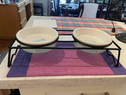 Photo of free Cat dishes with holder (South Novato near Hamilton) #1