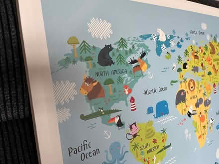 Photo of free Kids world map canvas (Southport PR8) #2