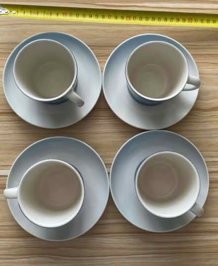 Photo of free HABITAT x4 Cup & fitted saucers (M16 9 WT) #4