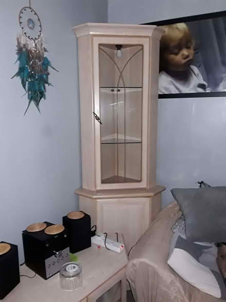 Photo of free Corner cabinet, with working light (matches short cabinet) (Blacon CH1) #1