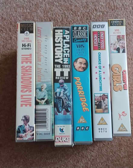 Photo of free 18 VHS video tapes. (Shirley B90) #1