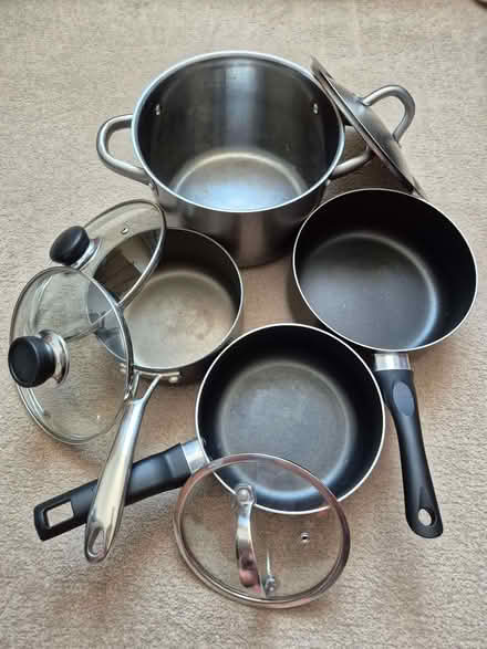 Photo of free Saucepans with lids (Leighton Buzzard LU7) #2