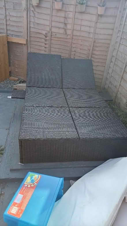 Photo of free Rattan Sun Lounger (Stone Cross BN23) #1
