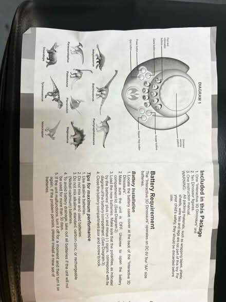 Photo of free Electronic dinosaur interactive toy (Westbrook WA5) #3