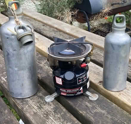 Photo of free 400A Coleman Camping Stove + 2 Sigg Bottles (Temple Sowerby CA10) #1