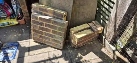 Photo of free Aprx 37 x reddish coloured bricks and half bricks (St Helier SM4) #1